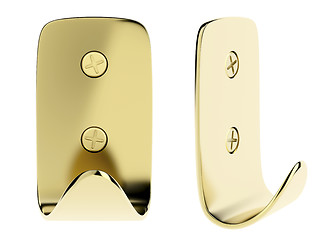 Image showing Golden wall hooks