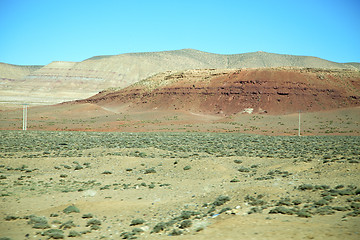 Image showing valley in   africa   ground  hill 