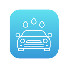 Image showing Car wash line icon.