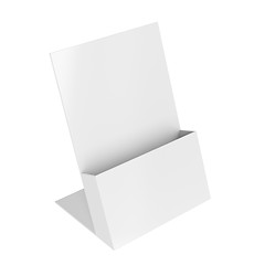 Image showing Empty brochure holder