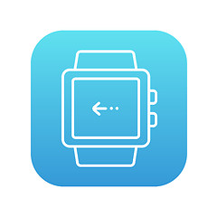 Image showing Smartwatch line icon.