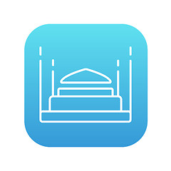 Image showing Taj Mahal line icon.