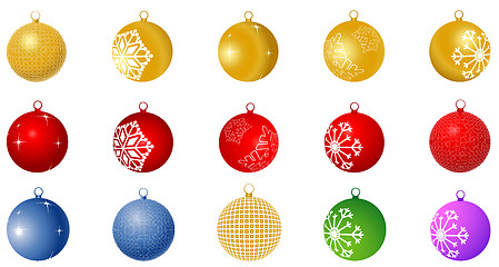 Image showing Christmas balls