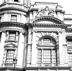 Image showing exterior old architecture in england london europe wall and hist