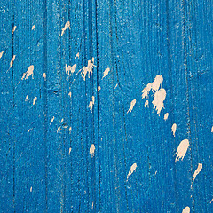 Image showing greece home texture of a blue antique wooden old door in santori