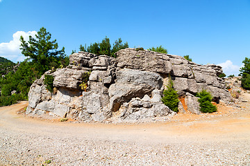 Image showing from the hill in  selge old   and nature 