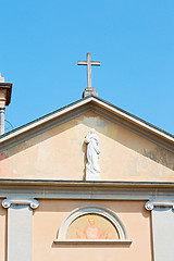 Image showing monument statue   italy europe milan   marble