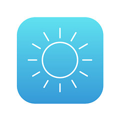 Image showing Sun line icon.