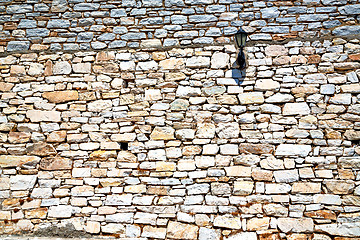 Image showing  greece cracked  streetlamp background