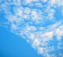 Image showing in the sky of world cloudy fluffy cloudscape