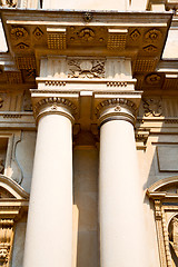 Image showing abstract old column in the  country  of europe italy 