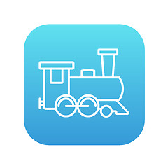 Image showing Train line icon.