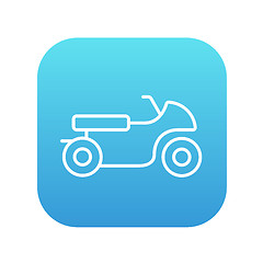 Image showing Motorcycle line icon.