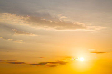 Image showing in the red blue sky cloud   sunrise orange color