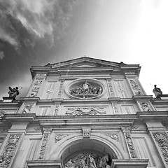 Image showing column old architecture in italy europe milan religion       and