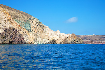 Image showing from the boat sea and sky in  greece europe