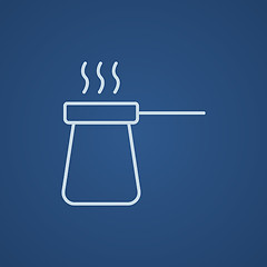 Image showing Coffee turk line icon.
