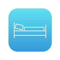 Image showing Bed line icon.