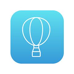 Image showing Hot air balloon line icon.