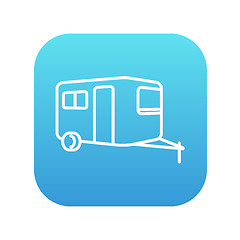 Image showing Caravan line icon.