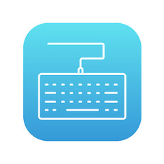 Image showing Keyboard line icon.