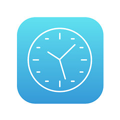 Image showing Wall clock line icon.