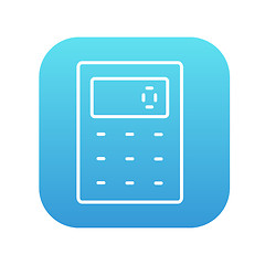 Image showing Calculator line icon.