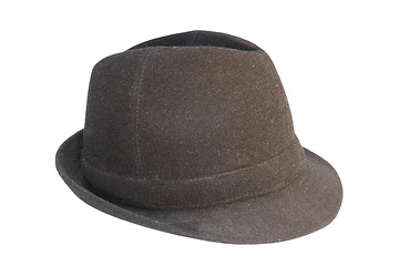 Image showing black hat on white background