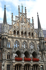 Image showing Town Hall (Rathaus) in Marienplatz, Munich, Germany 