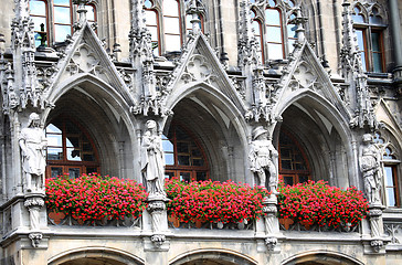 Image showing Town Hall (Rathaus) in Marienplatz, Munich, Germany 