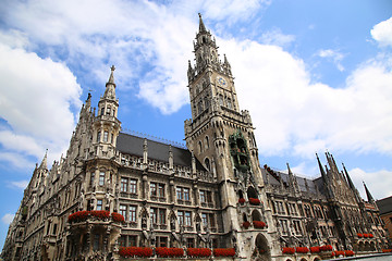 Image showing Town Hall (Rathaus) in Marienplatz, Munich, Germany 