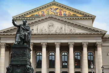 Image showing The National Theatre of Munich at Max-Joseph-Platz Square in Mun