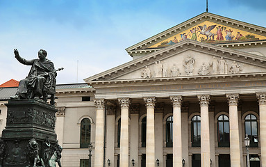 Image showing The National Theatre of Munich at Max-Joseph-Platz Square in Mun