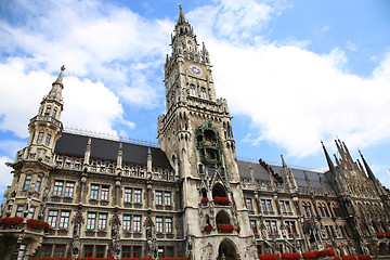 Image showing Town Hall (Rathaus) in Marienplatz, Munich, Germany 