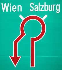 Image showing  traffic sign in Austria