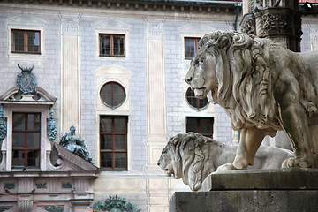 Image showing Odeonsplatz - Feldherrnhalle in Munich Germany