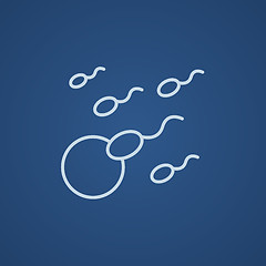 Image showing Fertilization line icon.