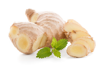 Image showing Ginger root on white