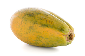 Image showing Papaya fruit on white background