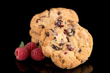 Image showing Dried fruits chip cookies 