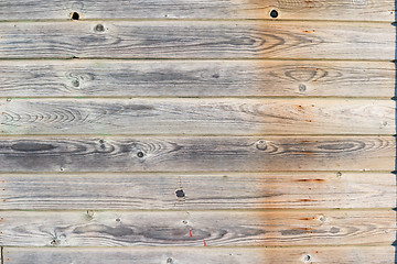 Image showing Rustic weathered barn wood