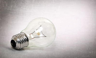 Image showing Old lightbulb isolated on a white background