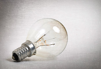 Image showing Old lightbulb isolated on a white background