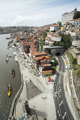 Image showing EUROPE PORTUGAL PORTO RIBEIRA OLD TOWN DOURO RIVER