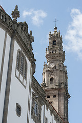 Image showing EUROPE PORTUGAL PORTO RIBEIRA CHURCH IGREJA DOS CLERIGOS