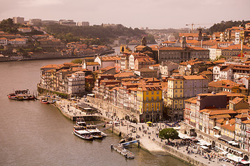 Image showing EUROPE PORTUGAL PORTO RIBEIRA OLD TOWN DOURO RIVER