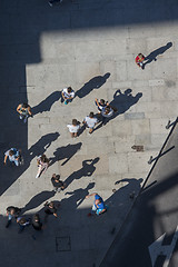 Image showing EUROPE PORTUGAL PORTO PEOPLE SHADOW