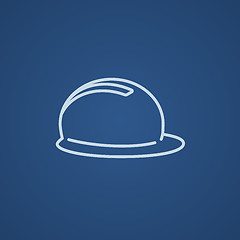 Image showing Hard hat line icon.