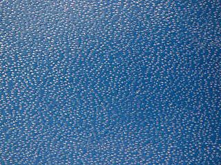 Image showing Blue leatherette background