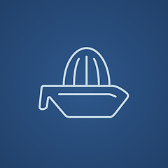 Image showing Lemon squeezer line icon.